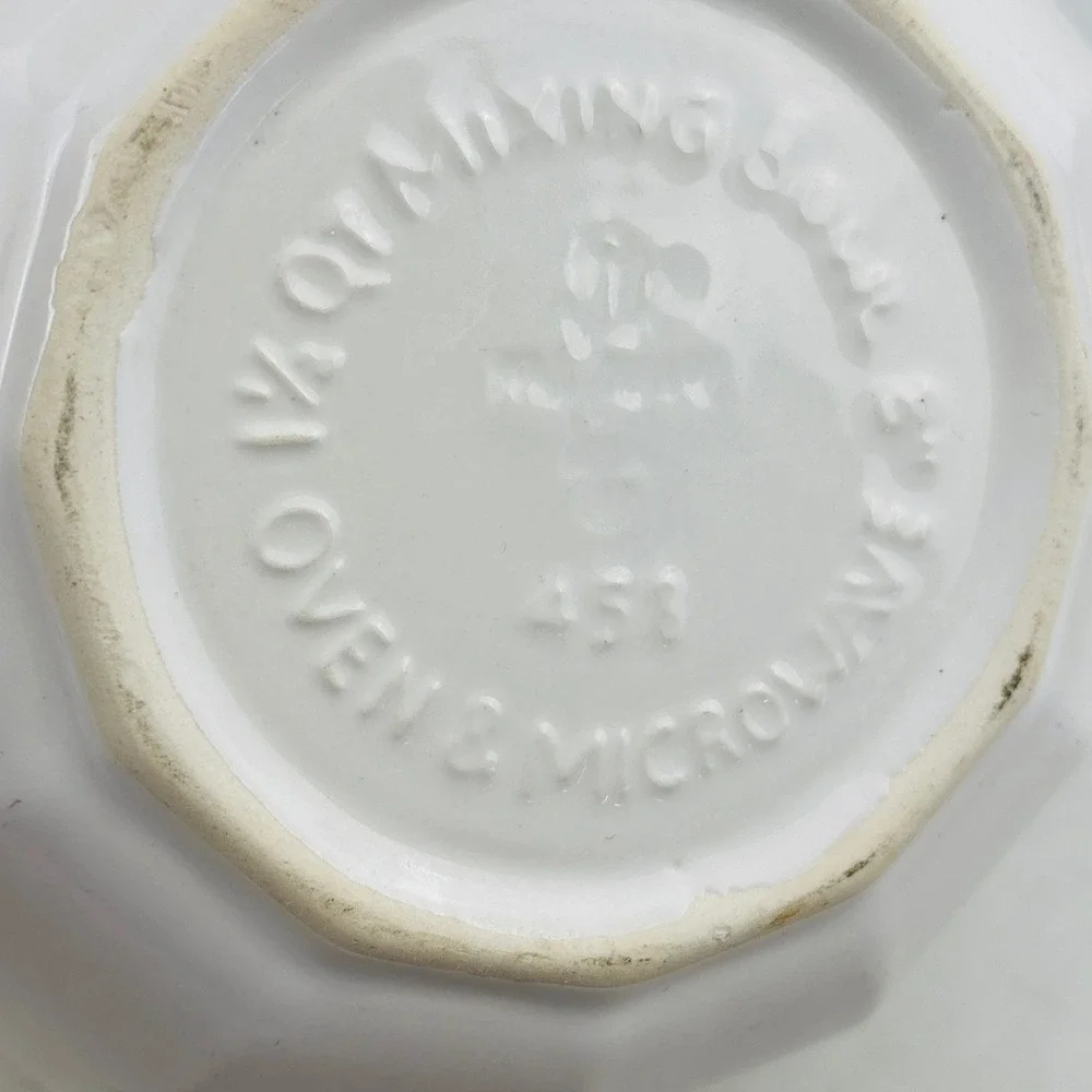 Pfaltzgraff Heritage White 1.5 Qt Mixing Bowl 458 Stoneware 8